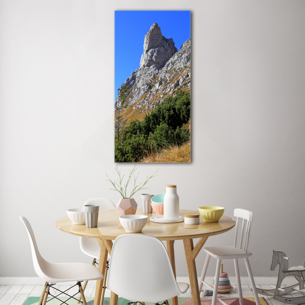 Tableau sur verre acrylique Petites montagnes de Giewont Tatry