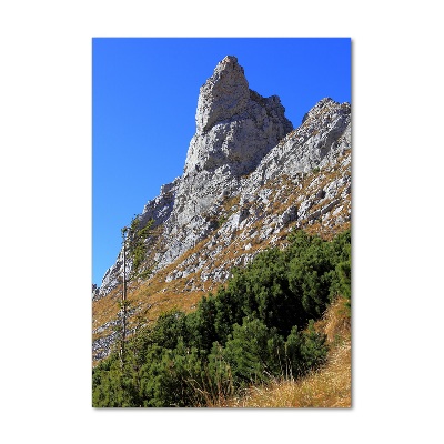 Tableau sur verre acrylique Petites montagnes de Giewont Tatry