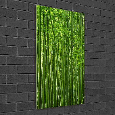 Tableau sur verre acrylique Forêt de bambous