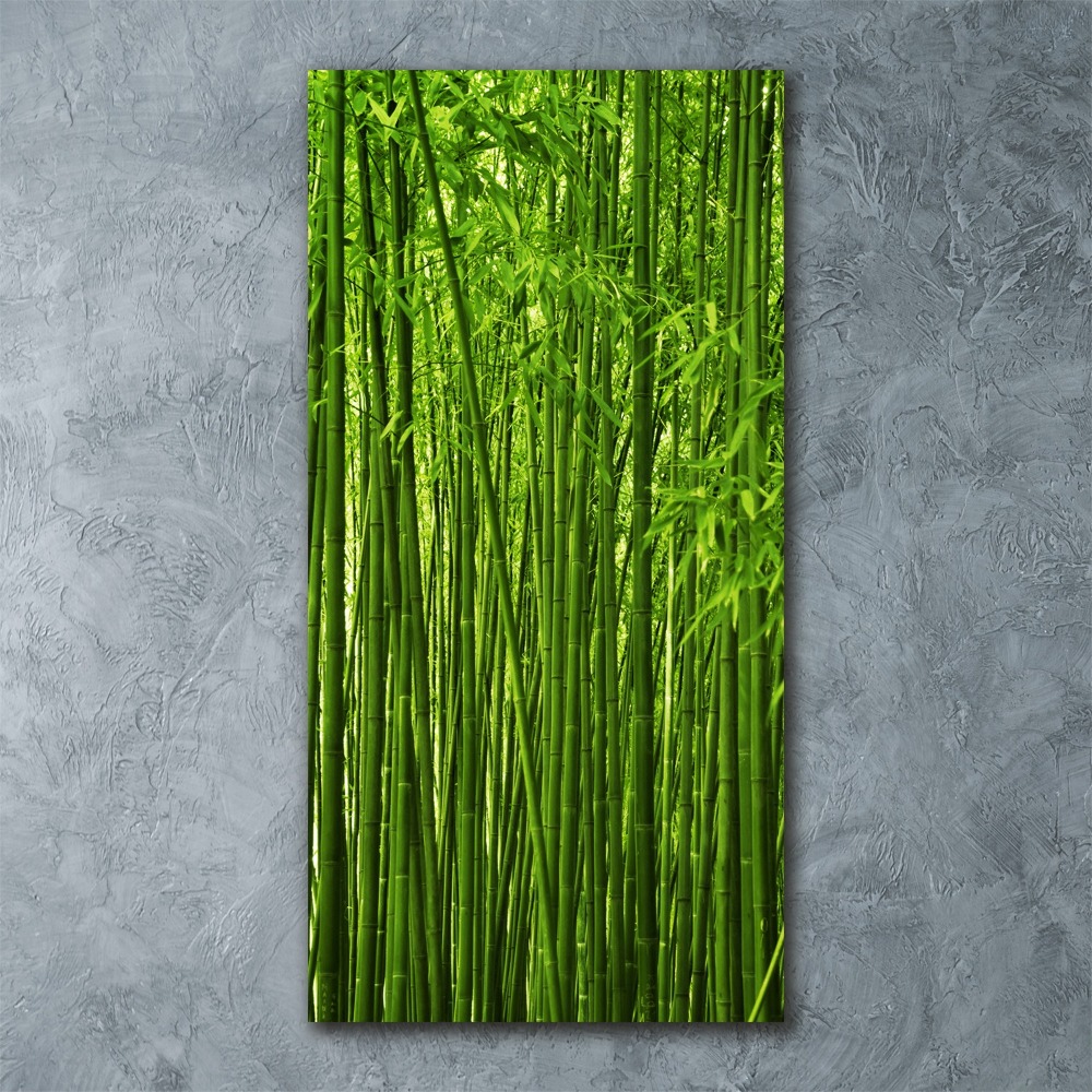 Tableau sur verre acrylique Forêt de bambous