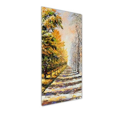 Tableau acrylique Hiver et automne