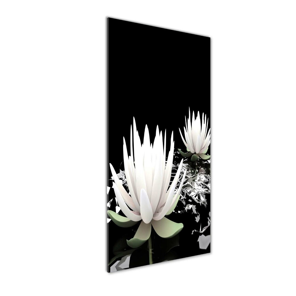 Tableau sur verre acrylique Fleur de lotus