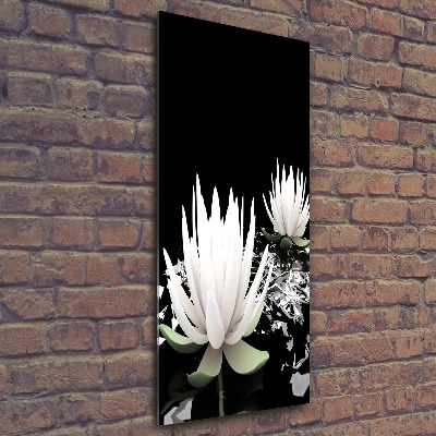 Tableau sur verre acrylique Fleur de lotus