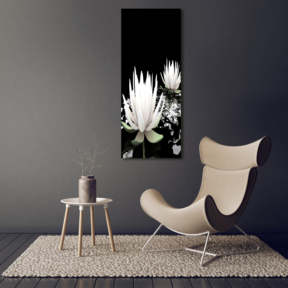 Tableau sur verre acrylique Fleur de lotus