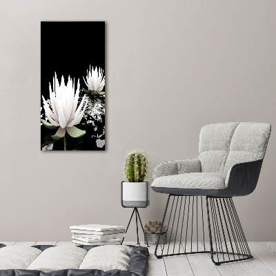 Tableau sur verre acrylique Fleur de lotus