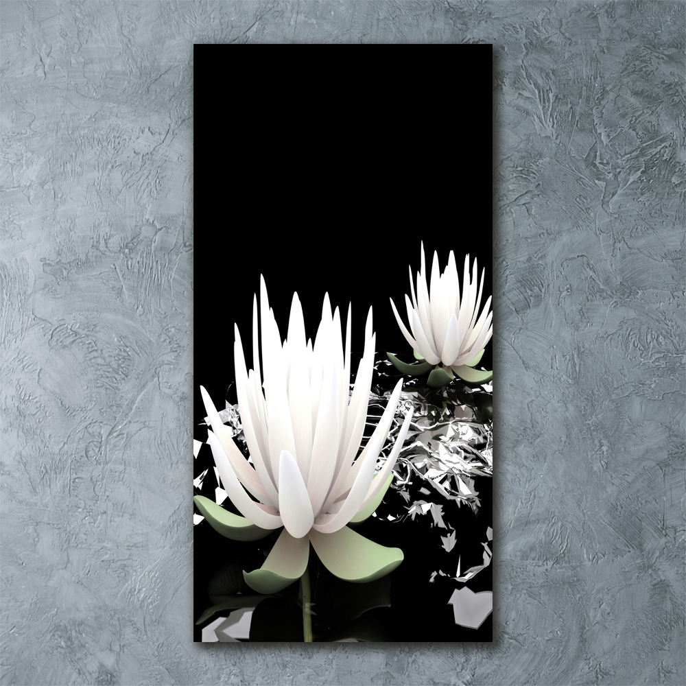 Tableau sur verre acrylique Fleur de lotus