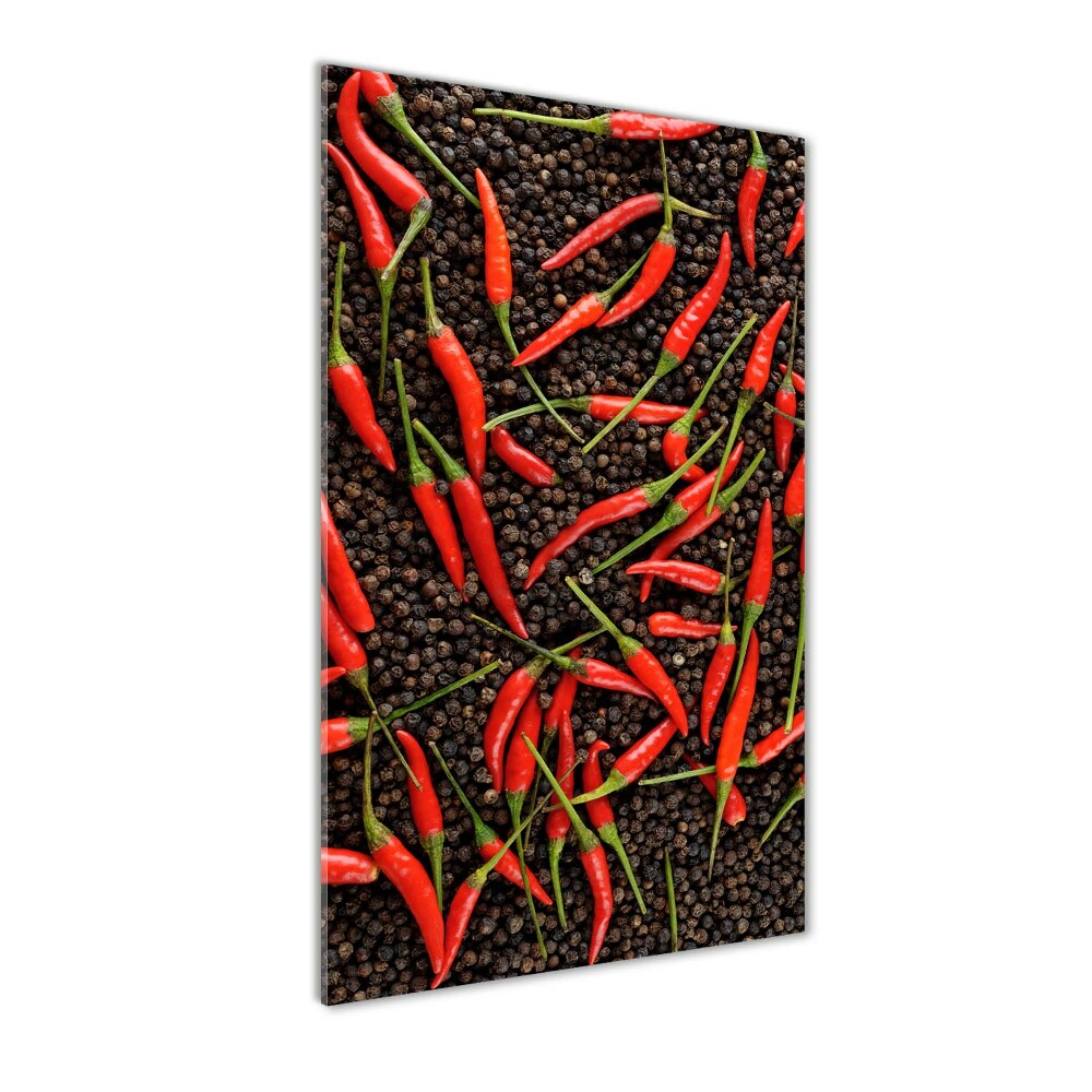 Tableau sur verre acrylique Piments