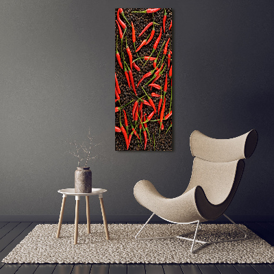 Tableau sur verre acrylique Piments