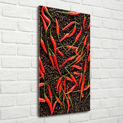 Tableau sur verre acrylique Piments