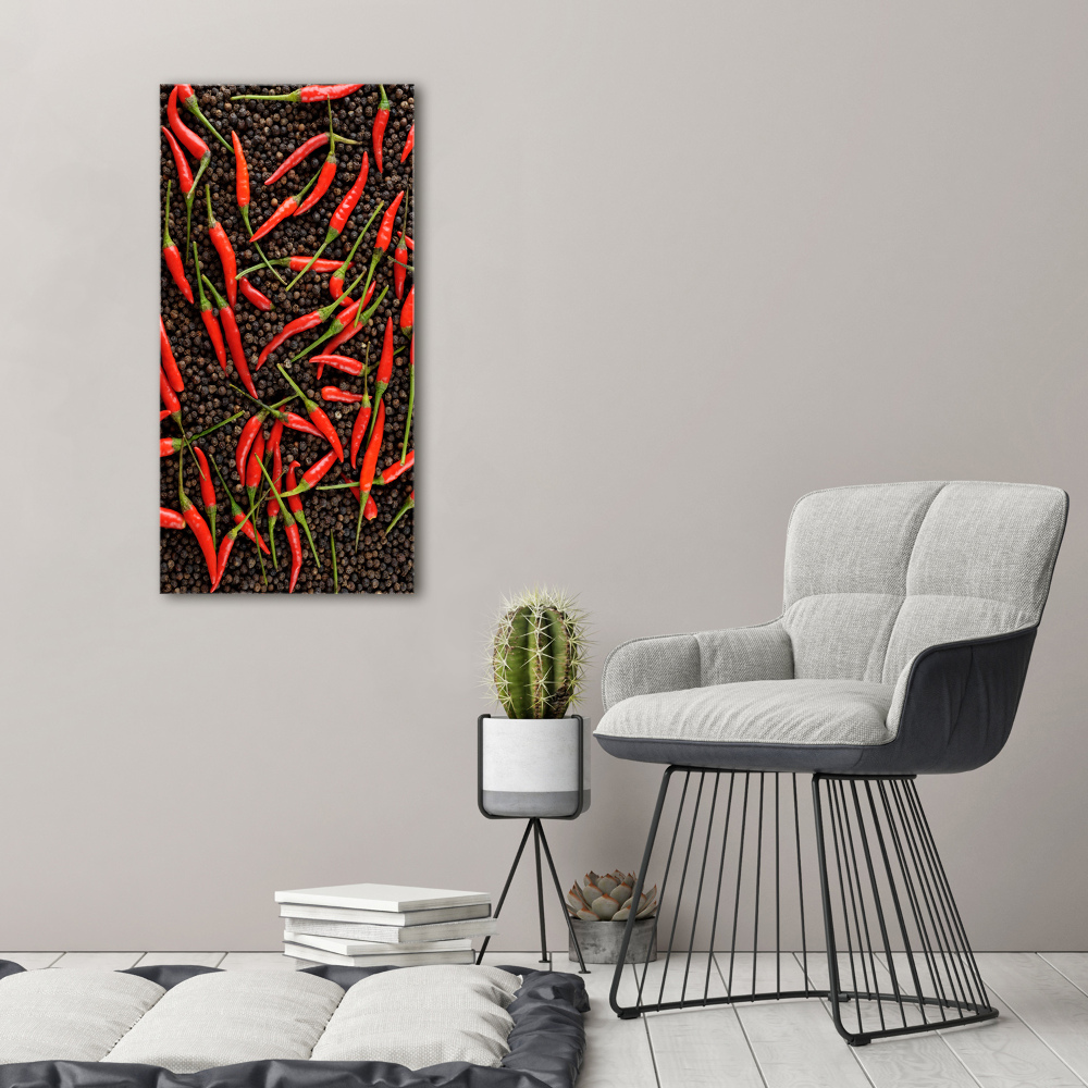 Tableau sur verre acrylique Piments