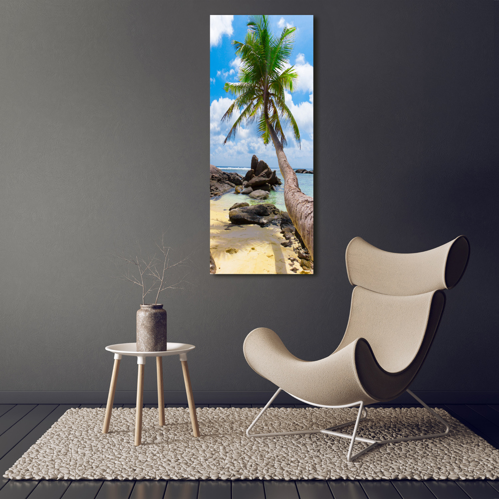 Tableau verre acrylique Plage exotique