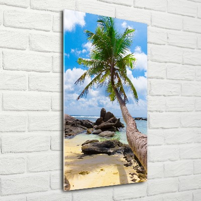 Tableau verre acrylique Plage exotique