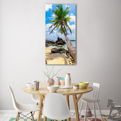 Tableau verre acrylique Plage exotique