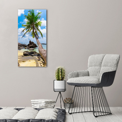 Tableau verre acrylique Plage exotique