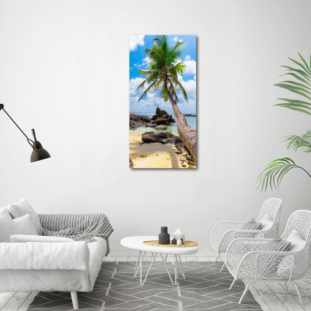 Tableau verre acrylique Plage exotique