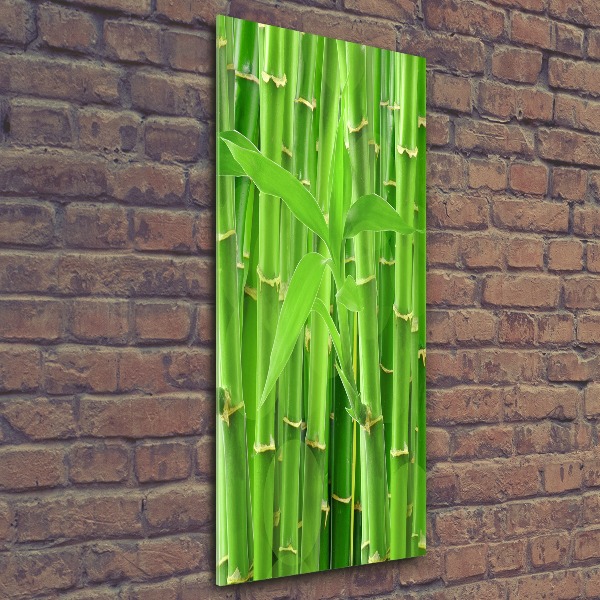 Tableau acrylique Forêt de bambous