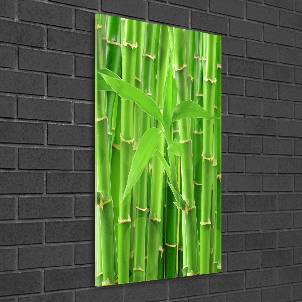 Tableau acrylique Forêt de bambous