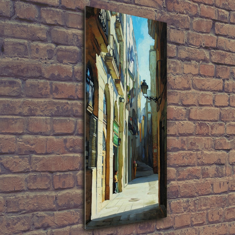 Tableau sur verre acrylique Rues de Barcelone