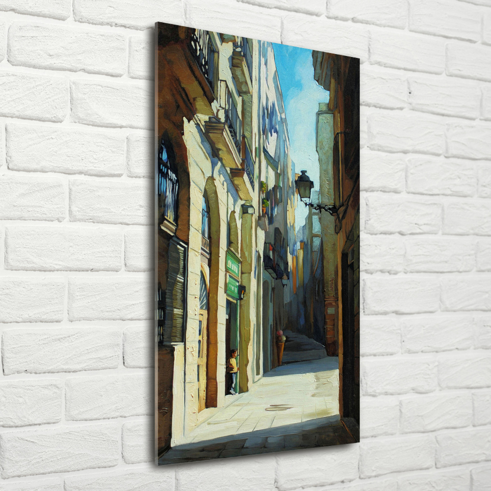 Tableau sur verre acrylique Rues de Barcelone