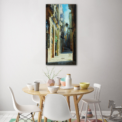 Tableau sur verre acrylique Rues de Barcelone