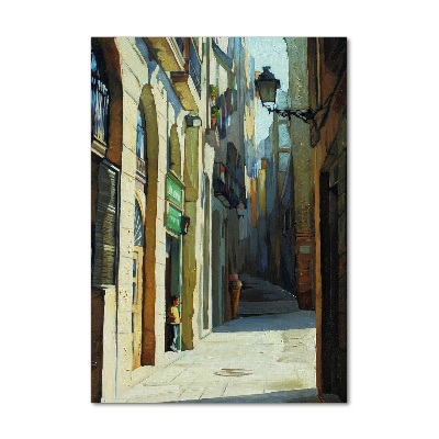 Tableau sur verre acrylique Rues de Barcelone