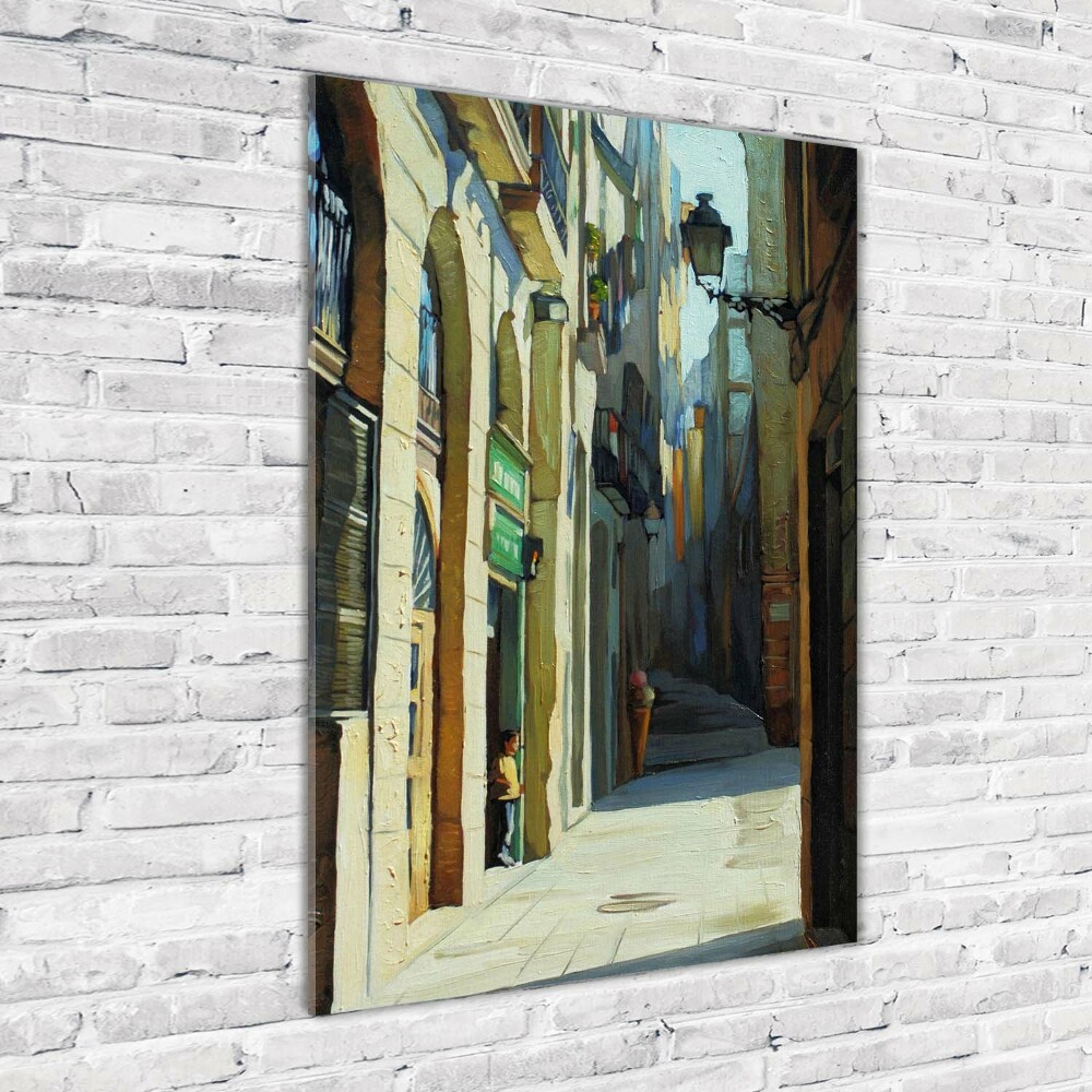 Tableau sur verre acrylique Rues de Barcelone