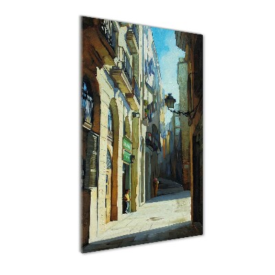 Tableau sur verre acrylique Rues de Barcelone