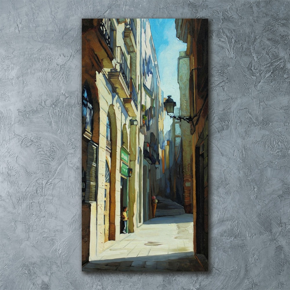 Tableau sur verre acrylique Rues de Barcelone