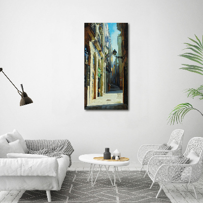 Tableau sur verre acrylique Rues de Barcelone