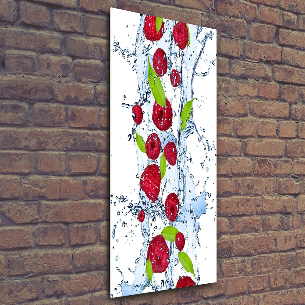 Tableau sur verre acrylique Framboises