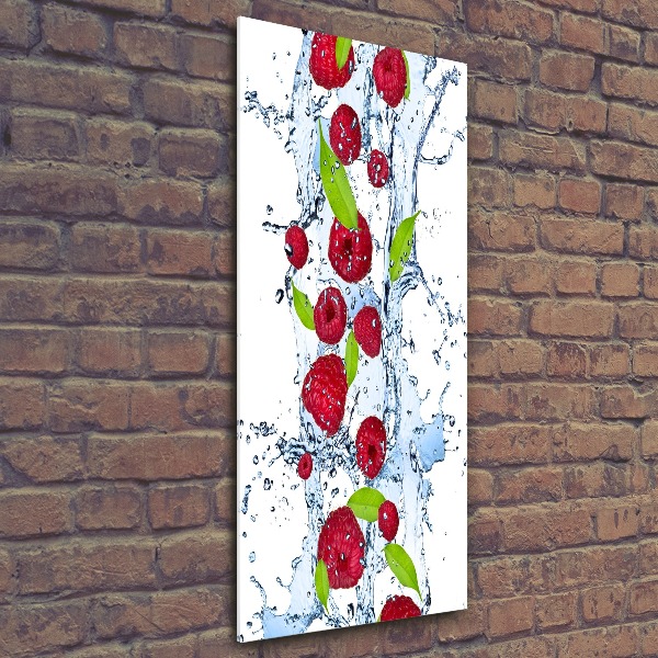 Tableau sur verre acrylique Framboises