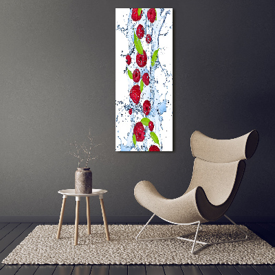 Tableau sur verre acrylique Framboises