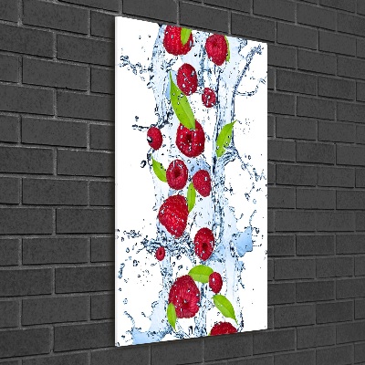 Tableau sur verre acrylique Framboises