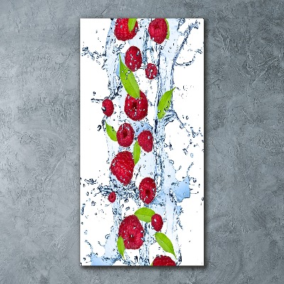 Tableau sur verre acrylique Framboises