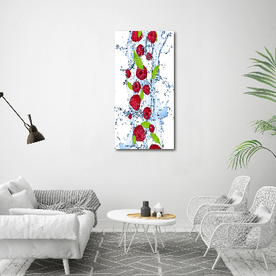 Tableau sur verre acrylique Framboises