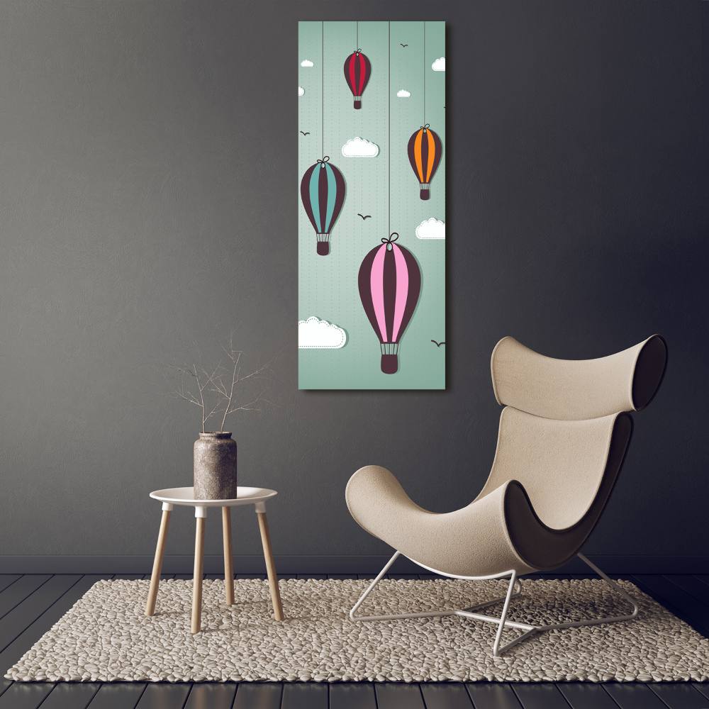 Tableau verre acrylique Ballons volants