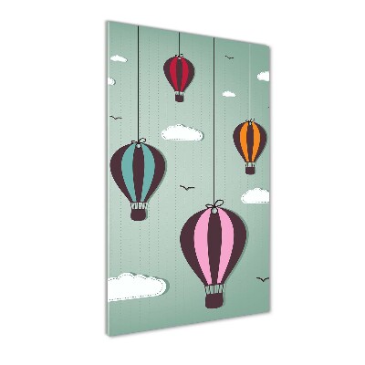 Tableau verre acrylique Ballons volants