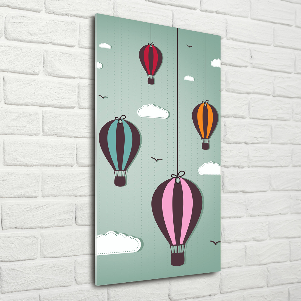 Tableau verre acrylique Ballons volants