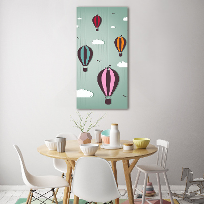 Tableau verre acrylique Ballons volants