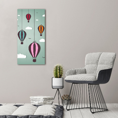 Tableau verre acrylique Ballons volants