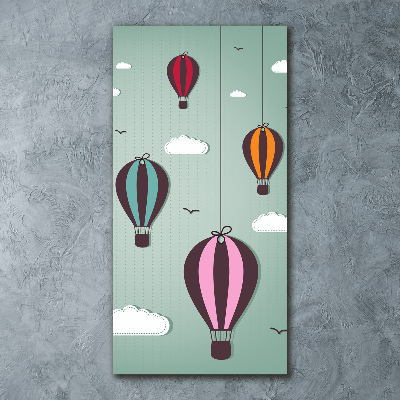 Tableau verre acrylique Ballons volants