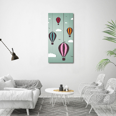 Tableau verre acrylique Ballons volants