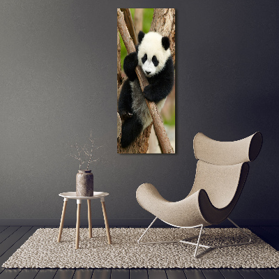 Tableau acrylique Panda dans un arbre