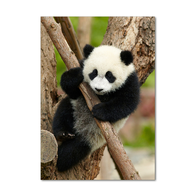 Tableau acrylique Panda dans un arbre