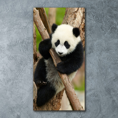 Tableau acrylique Panda dans un arbre