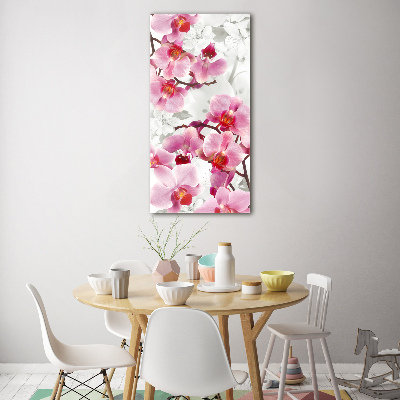 Tableau en acrylique Orchidée rose fleur