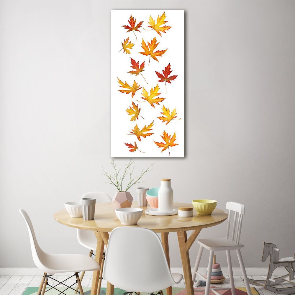 Acrylique tableau Feuilles d'automne