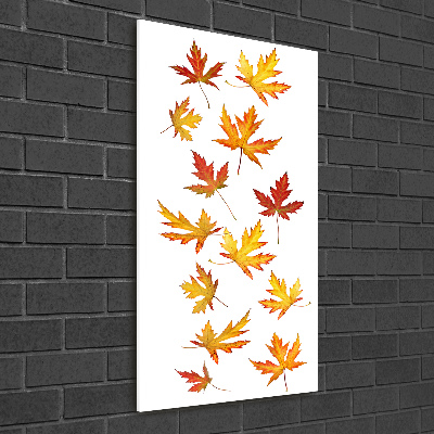 Acrylique tableau Feuilles d'automne