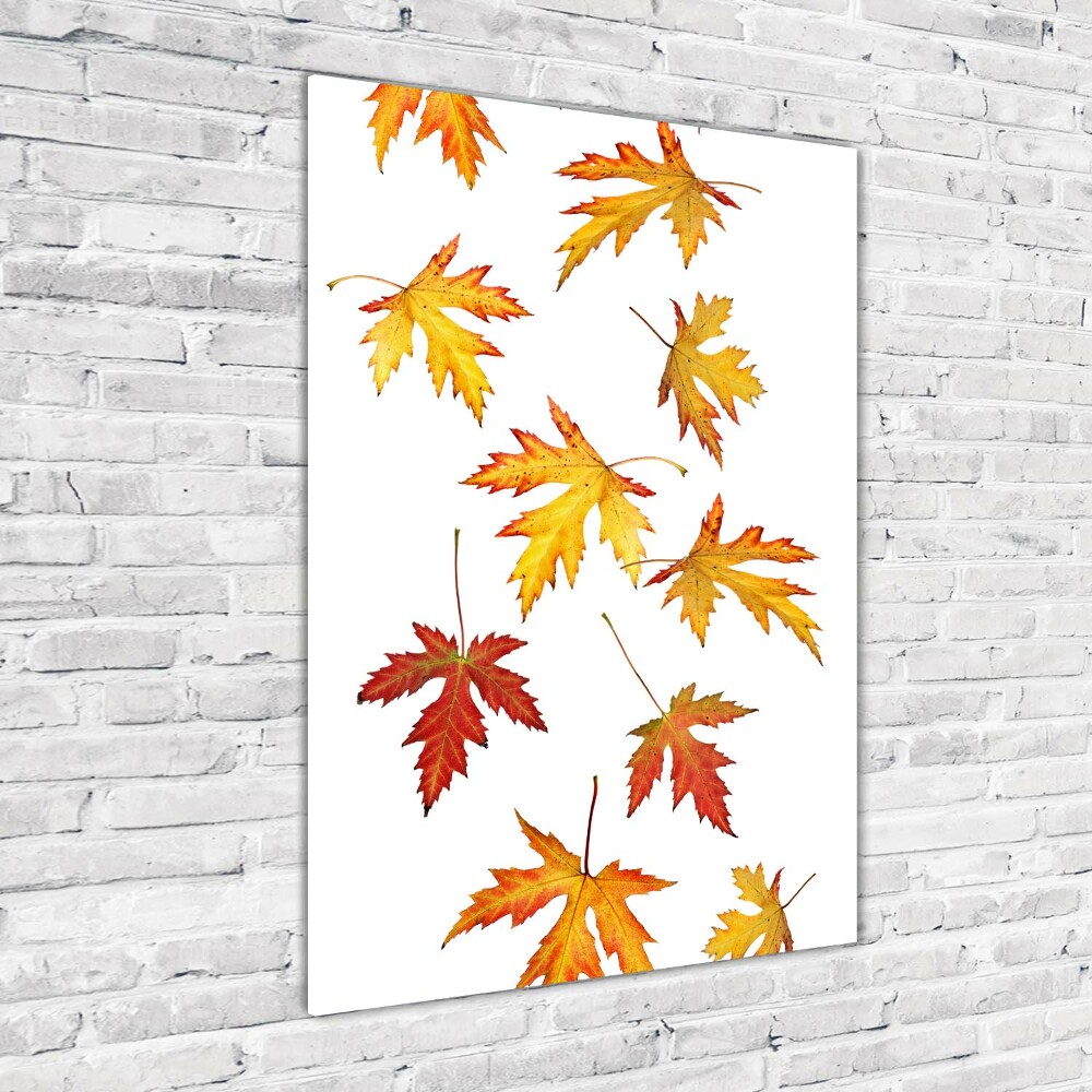 Acrylique tableau Feuilles d'automne