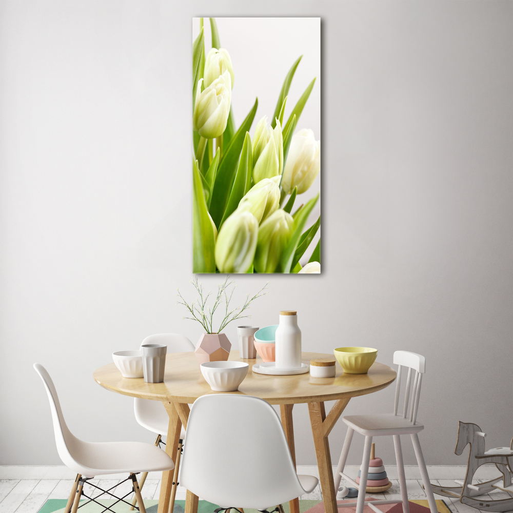 Tableau en acrylique Tulipes blanches